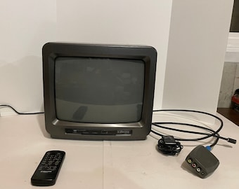 Emerson 13 CRT TV TC1353 Gaming With Remote A/V Modulator