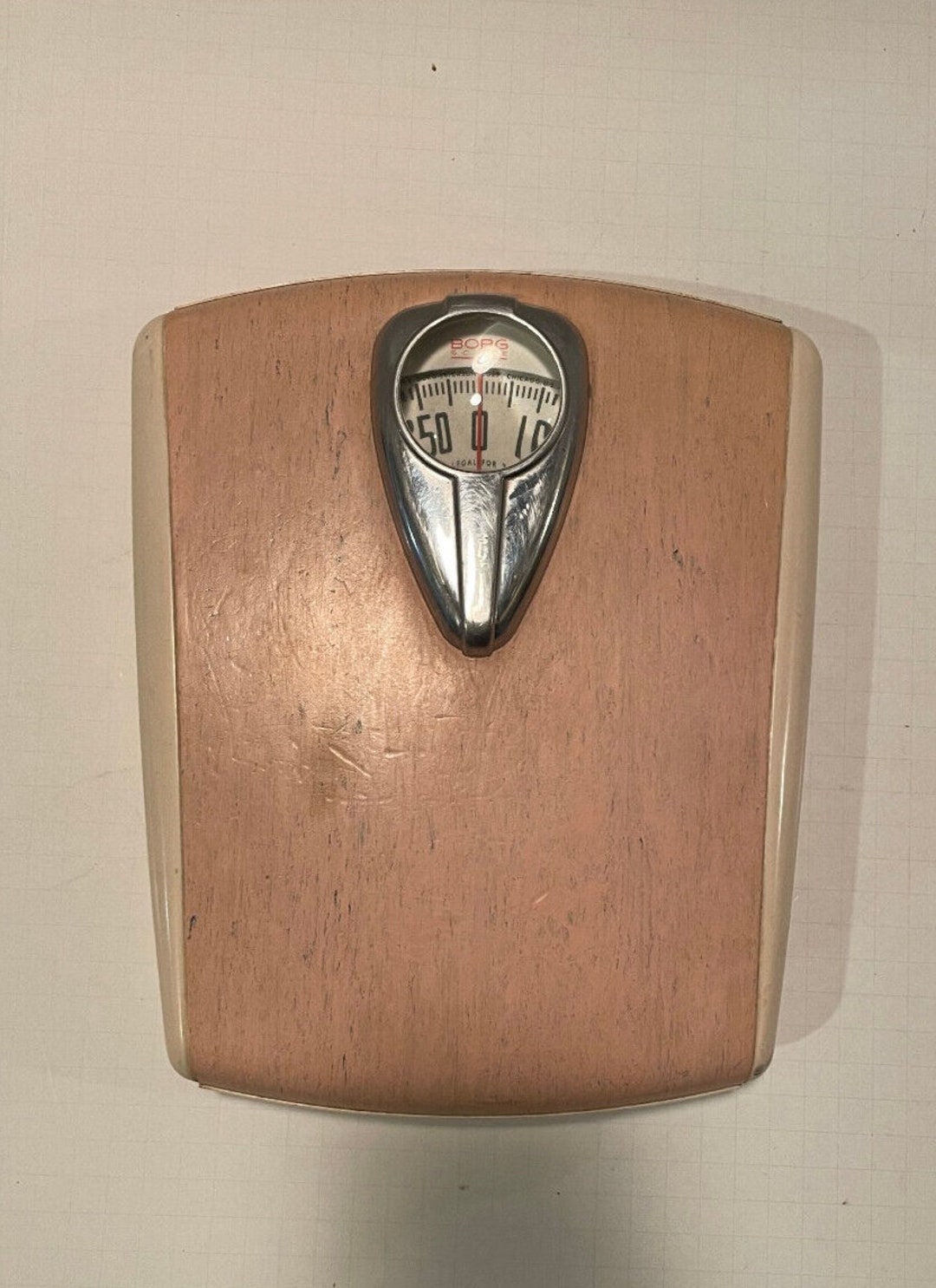 Vintage 1950s BORG 260 Lb Bathroom Scale W/ Bubble Glass Art Deco Pink - Etsy UK