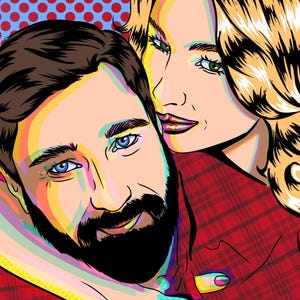 POP Art COUPLE Portrait from photo Custom Best Friend portrait Custom Family pop art portrait home improvement loved one portrait gift lower