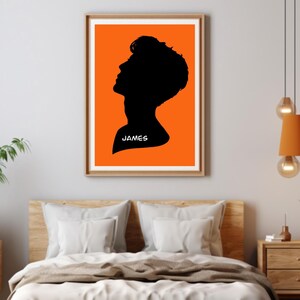 Ritratto personalizzato della silhouette Ritratto senza volto Ritratto della persona amata Regali per i migliori amici Regalo personalizzato Silhouette del bambino
