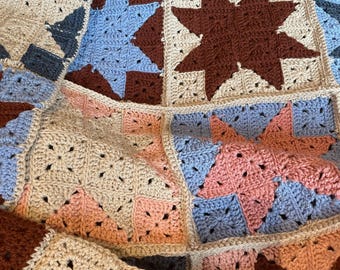 Manta para bebé cuadrada de la abuela