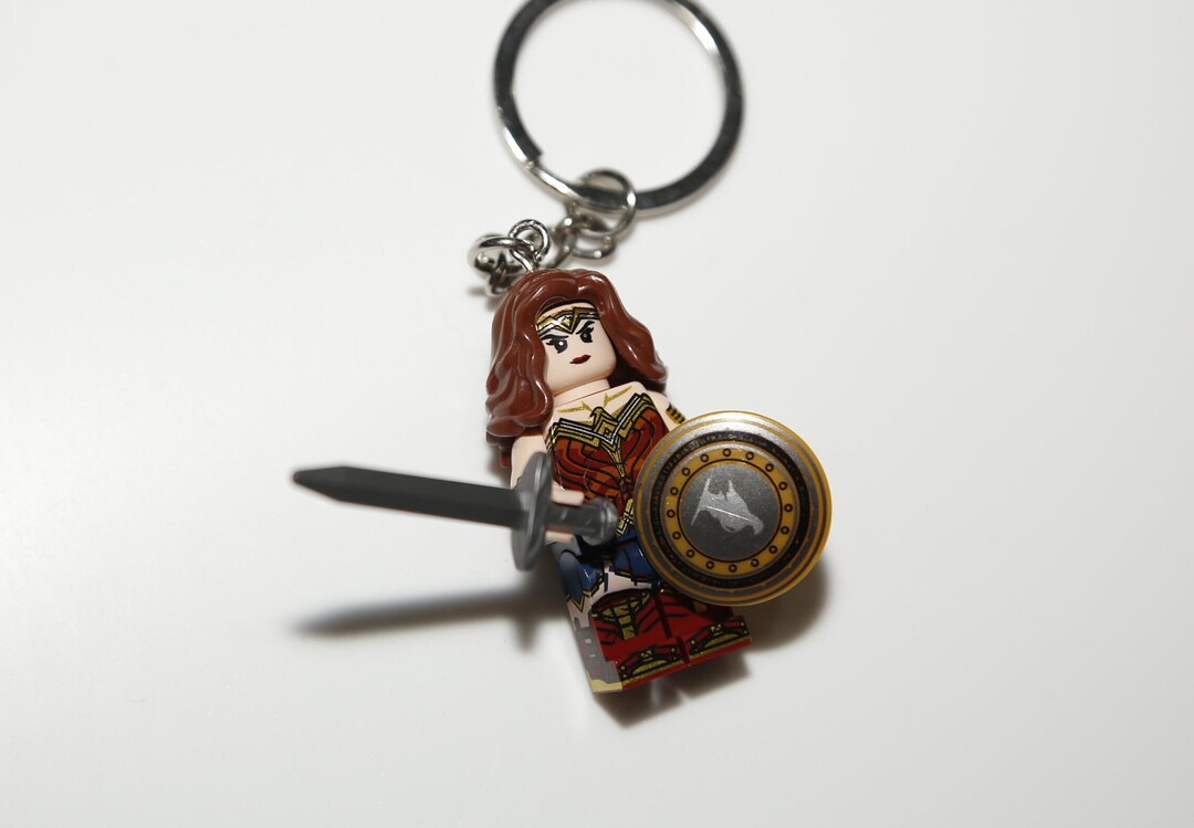 Wonder Woman LEGO Keychain for DC Comics Enthusiasts Etsy