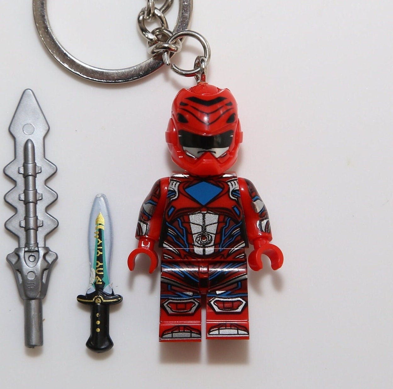 Mighty Heroics Red Power Ranger LEGO Keychain for Action packed Adventures Etsy