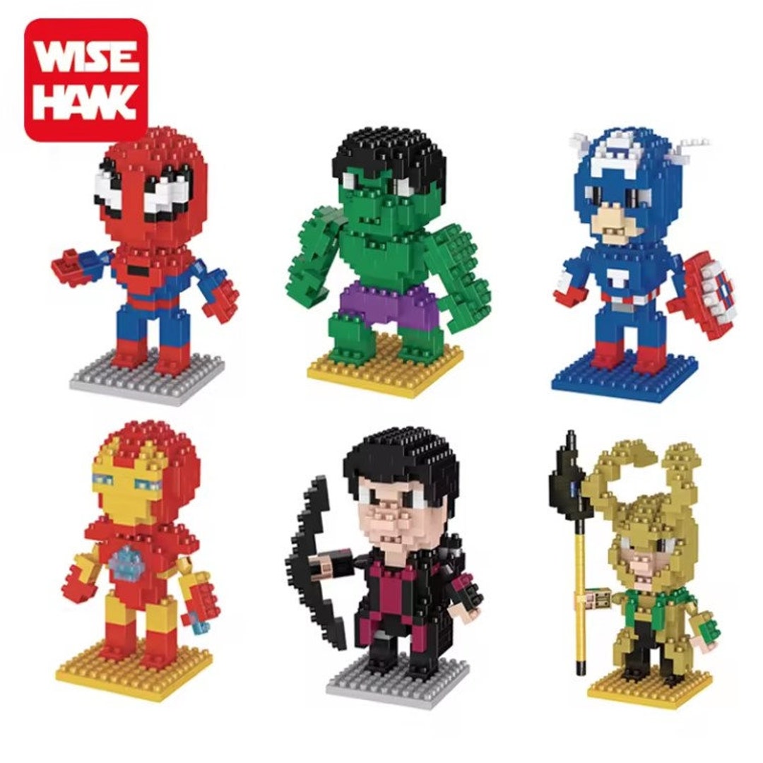 Marvel Mini Base Marvel Nanoblocks Series Mini Micro Building Blocks Educational Toy - Etsy