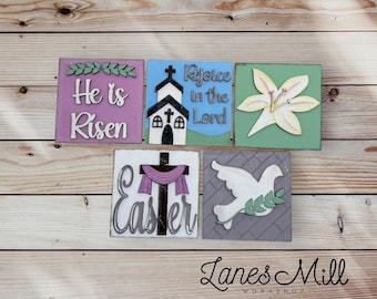Religiöse Ostern Austauschbare Fliesen 4,25 x 4,25 "- Wohnkultur Austauschbare Quadrate - NUR fertige Fliesen
