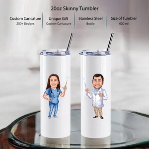 20oz Anesthesiologist Skinny Tumbler with Stainless Steel Straw,  Anesthesia gifts for Doctors, Anesthesia Tumbler, Anesthesia Appreciation