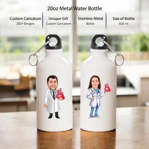 Cardiologist Water Bottle, Funny Heart Surgery Gift for Men, Heart Surgery Water Bottle, Pediatric Cardiologist Birthday Gift for Women