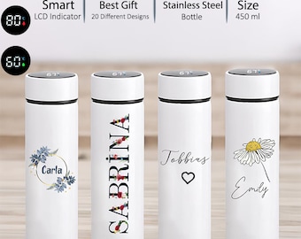 Personalized Thermal Vacuum Flask, Custom Stainless Steel