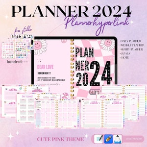 2024 Digital Planner, 2024 iPad planner , Daily digital planner 2024 , Goodnotes planner , notability planner , weekly planner , planner