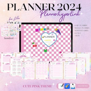 2024 Digital Planner, 2024 iPad planner , Daily digital planner 2024 , Goodnotes planner , notability planner , weekly planner , planner