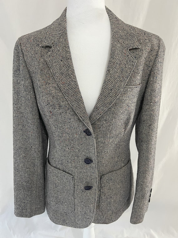 CLASSIC VINTAGE Grey Pendleton Wool Blazer - Ladi… - image 1