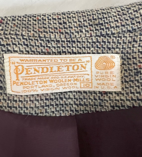 CLASSIC VINTAGE Grey Pendleton Wool Blazer - Ladi… - image 10