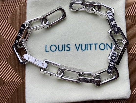 Louis Vuitton Collier Lv Chain Links M69987Lv Necklace Silver Men's Women's  Unisex