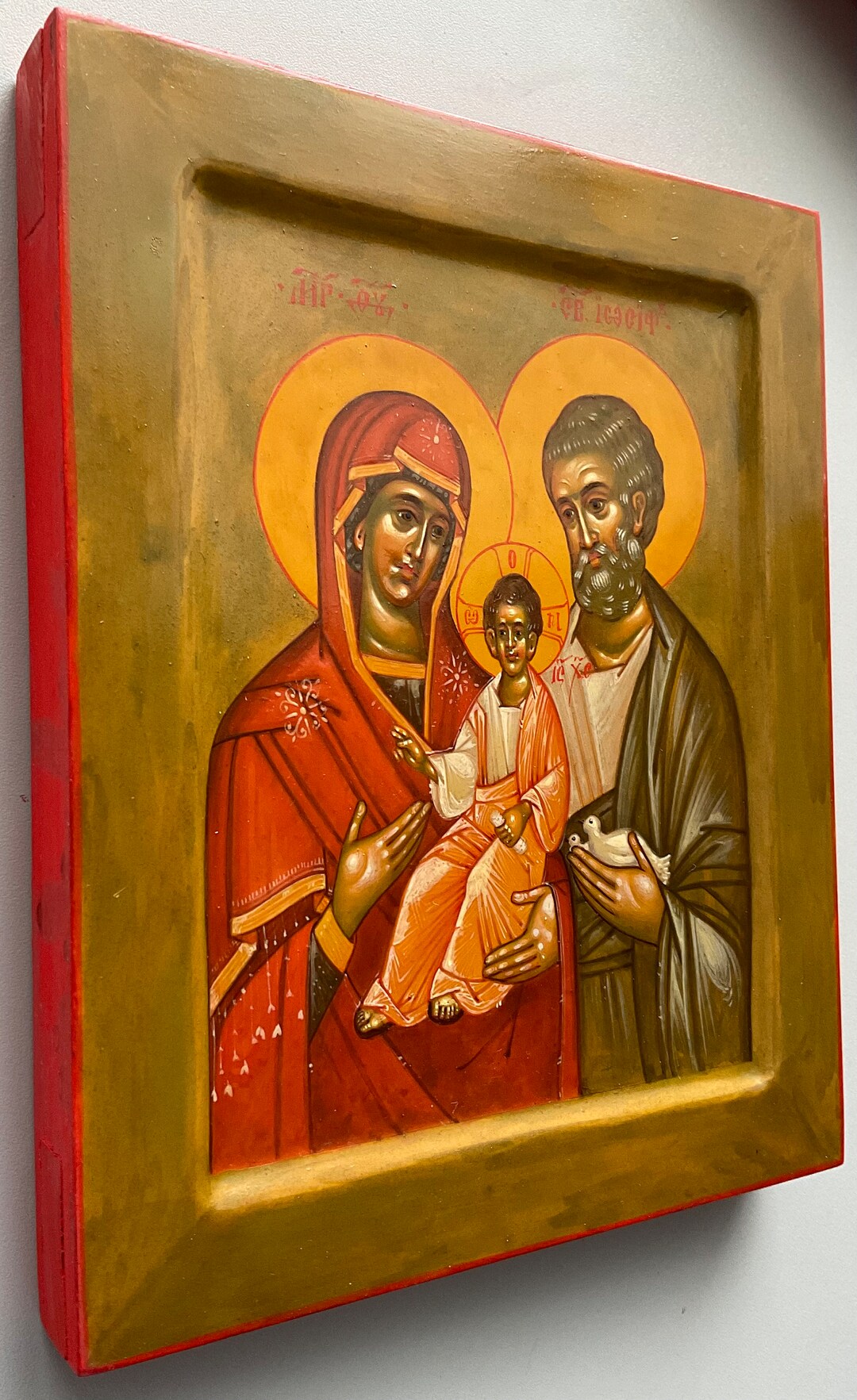 Icon "holy Family". - Etsy