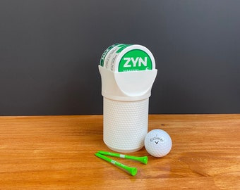 Porte-gobelet Cru-ZYN - Édition golf - Porte-gobelet (V2) avec couvercle à vis - Peut contenir 4 canettes à la base et 3 sur le dessus