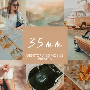 10 35mm Lightroom Desktop & Mobile Presets | Film Presets | Classic Vibe Presets | Vintage Camera Preset | Faded Film Preset Style