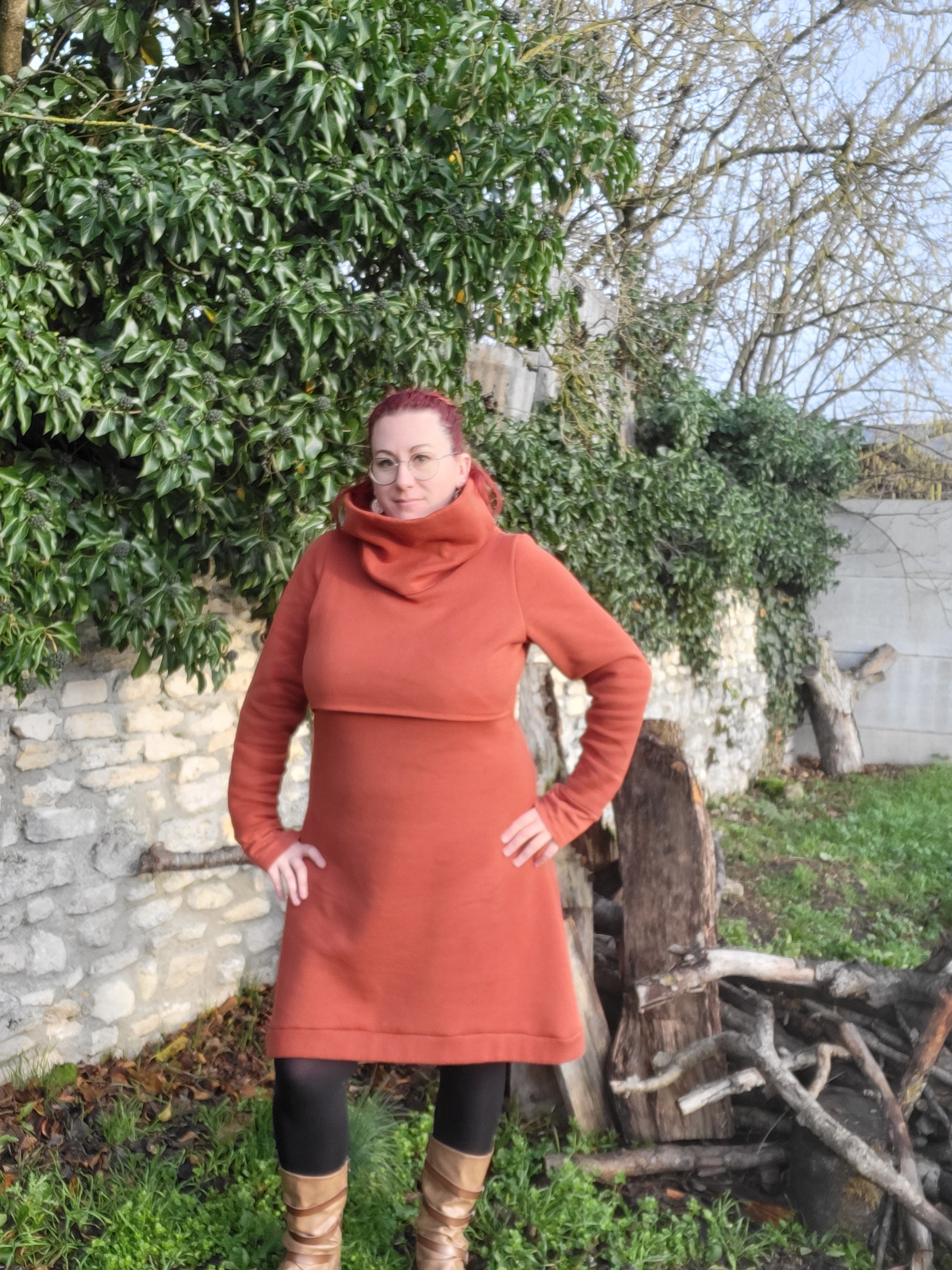 Nursing Sweatshirt Dress Etsy UK