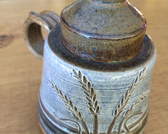 Beautiful Colonial Style Vintage Candle Holder Stoneware