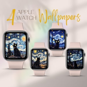 Set quadranti Apple Watch, Sfondi Apple Watch con gatti, Sfondi carini per orologi, Quadrante estetico Apple Watch, Cover per quadrante, Sfondi per smartwatch
