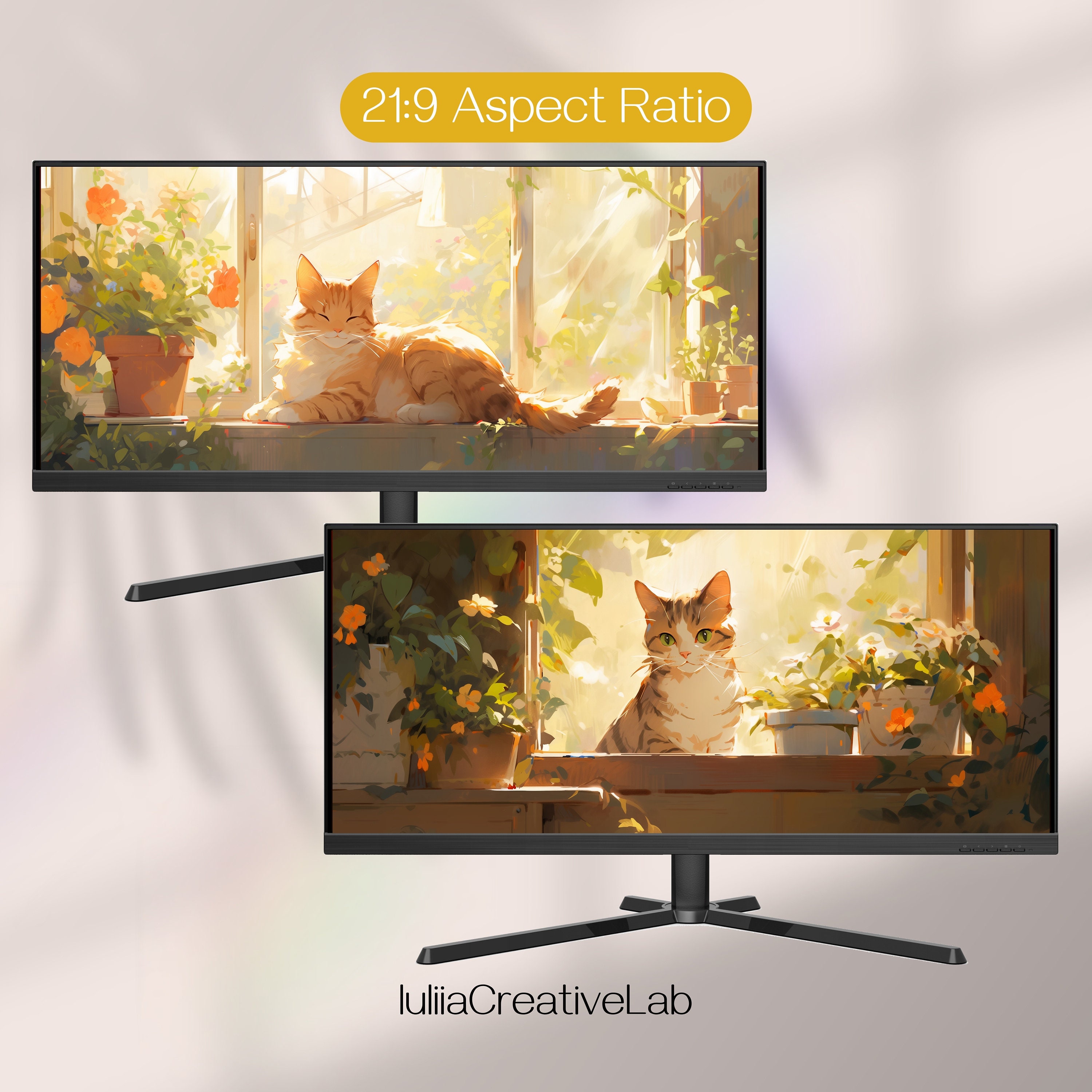 cat-plants-ultrawide-wallpapers-whimsical-widescreen-3440x1440