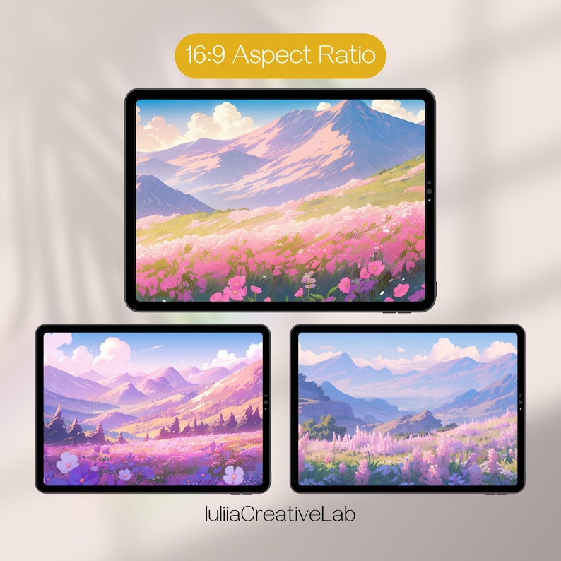 Pastel Computer Wallpaper, Whimsical Wallpaper Desktop Aesthetic Wallpaper, Mountain Pastel Wallpaper Lofi Meadow Wallpaper Anime Wallpapers, Image 4