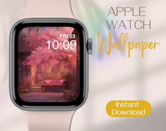 Aesthetic Apple Watch Charms, Blossom Apple Watch Wallpaper, Floral Smartwatch Background, Pink Apple Watch Face, Flowers Apple Watch Cover