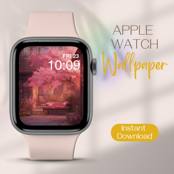 Aesthetic Apple Watch Charms, Blossom Apple Watch Wallpaper, Floral Smartwatch Background, Pink Apple Watch Face, Flowers Apple Watch Cover