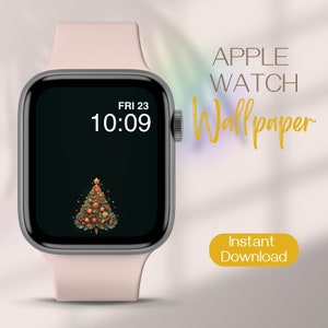 Christmas Apple Watch Wallpaper, Winter Smartwatch Background, Festive Apple Watch Face, Xmas iWatch Wallpaper, Christmas Watch Background