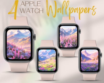 Spring Apple Watch Display, Aesthetic Blossom iWatch Face Meadows Watch Wallpapers, Flowers Smart Watch Face Background Watch Face Wallpaper
