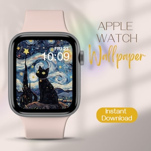 Sfondo Apple Watch Cat, Sfondo Smartwatch, Design del quadrante Apple Watch, Sfondo Apple Watch, Design Apple Watch, Sfondo scaricabile