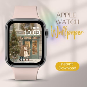 Christmas Apple Watch Wallpaper, Winter Smartwatch Background, Xmas iWatch Wallpaper, Festive Apple Watch Face, Christmas Watch Background