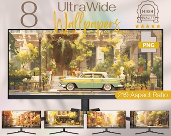 Spring Computer Ultrawide Wallpapers, Springtime Widescreen Wallpapers, 4K Computer Background, Green Aesthetics Screensaver Background