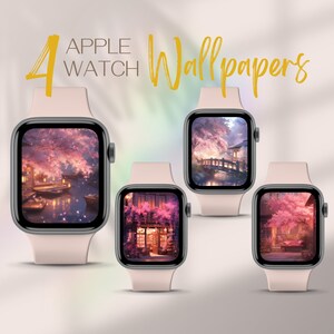 Quadrante Apple Watch Flowers, Sfondi Apple Watch Kawaii, Sfondi Smartwatch Blossom, Quadrante Apple Watch Estetico, Cover per quadrante Apple Watch