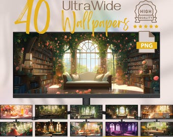 Anime Lofi Ultrawild Hintergrundbilder, Lofi Studio Breitbild-Computer Hintergrund, Ultra Wide Desktop Hintergrundbilder, 4K HD Anime Wallpaper PC