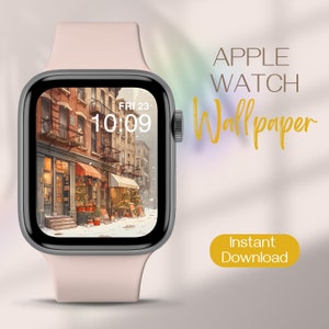 Christmas Apple Watch Wallpaper, Xmas iWatch Wallpaper, Winter Smartwatch Background, Festive Apple Watch Face, Christmas Watch Background