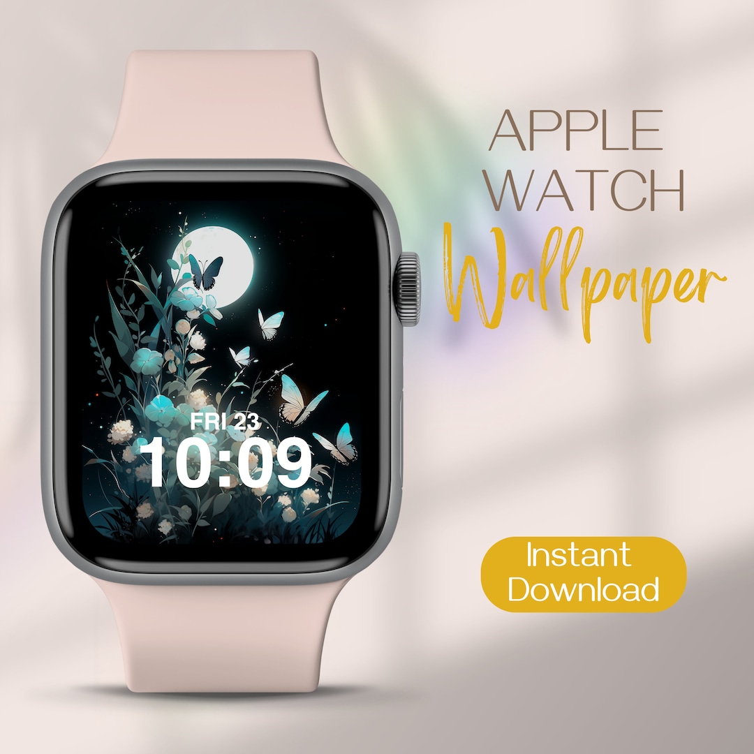 Wallpaper Apple Watch Series Lock Screen Monogram 