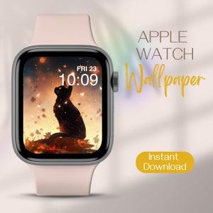 Sfondo stravagante per Apple Watch, sfondo pastello per quadrante Apple Watch, sfondo con gatto per Apple Watch, sfondo per iWatch, sfondo per smartwatch