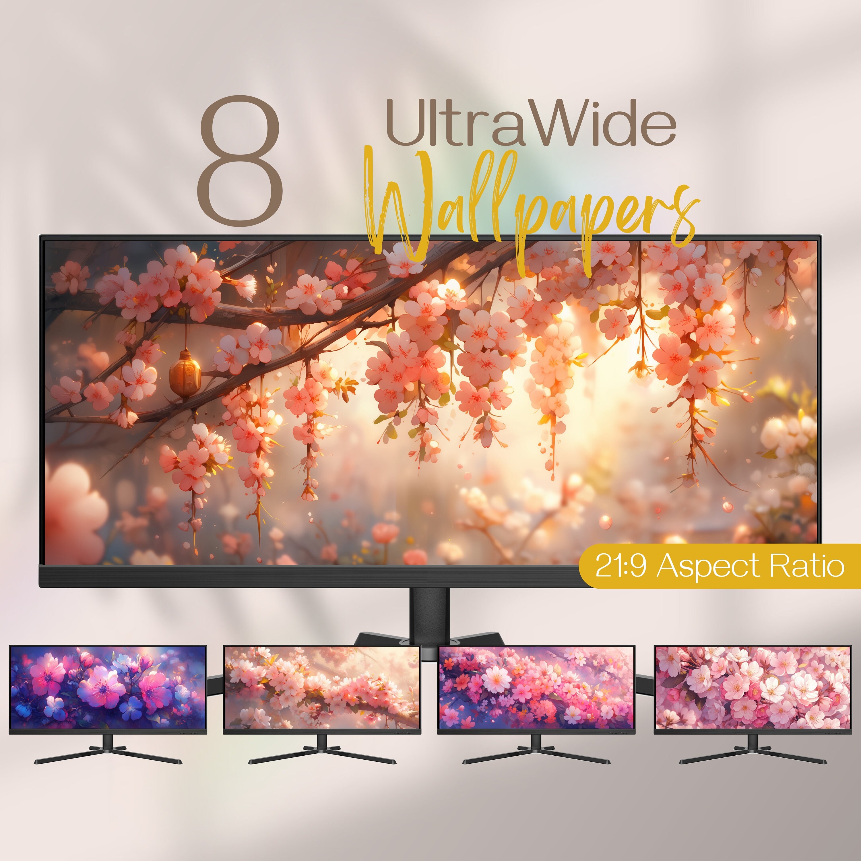 Blossom Aesthetics Ultrawide Wallpapers, Kawaii Desktop Wallpaper ...