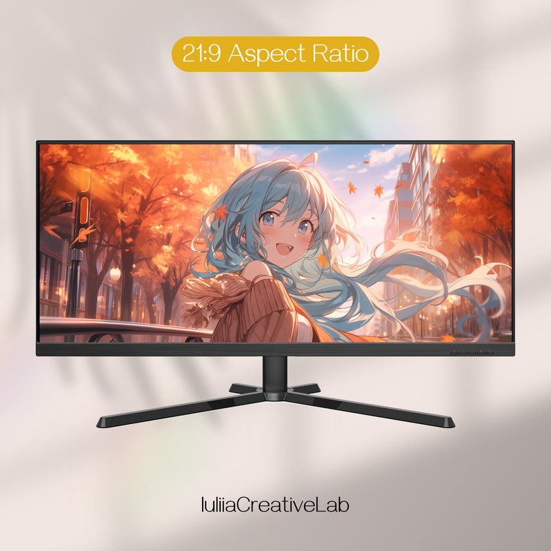 Anime Fall Ultrawide Wallpapers, Aesthetic Autumn Scenes for Desktop ...