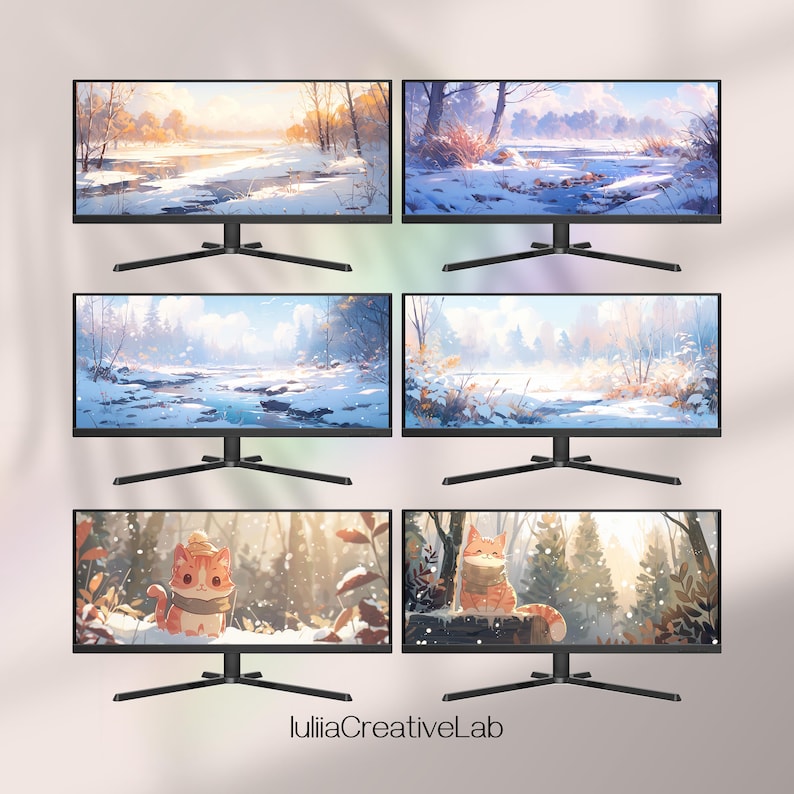 Winter Super Ultrawide Wallpaper Bundle, Cute Widescreen Desktop ...