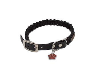 Hundehalsband "Dante" aus Paracord mit 3-fach verstellbarem Beta Biothane Adapter *personalisierbar | Paracordhalsband | Hundehalsband