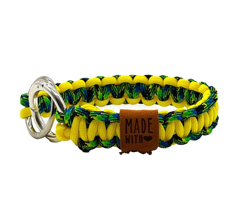 Markenband Urit aus Paracord für Hundemarke 27cm Schmuckband Hund Markenbändchen Hundemarkenhalsband Bild 2