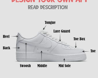 Custom Hand-Painted Nike Air Force 1 Shoes, Waterproof Design, Birthday Gift, Graduation, Wedding, Event