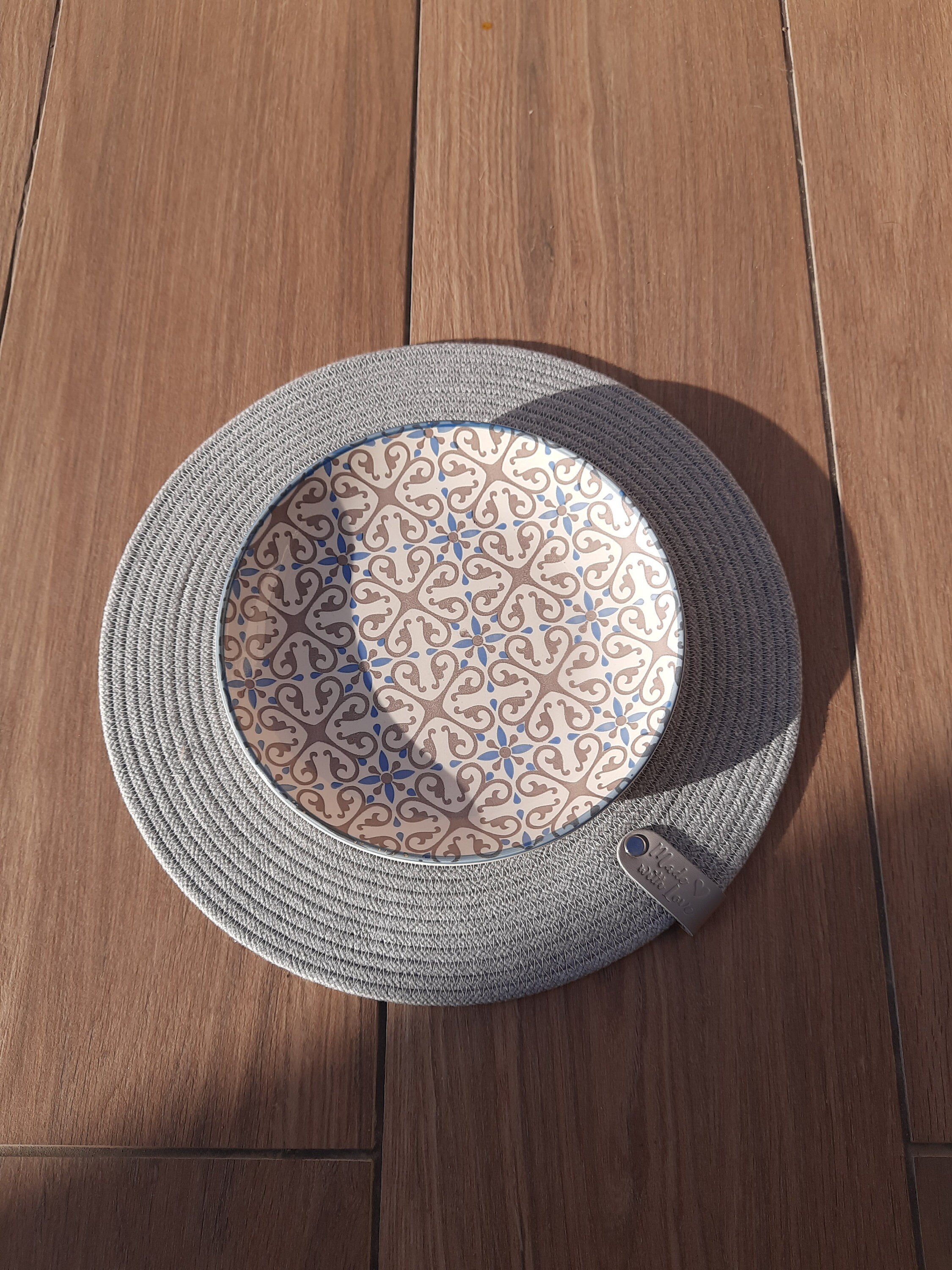 Round Placemats Set of 4 Table Decor Place Mats Housewarming Gift Cozy ...