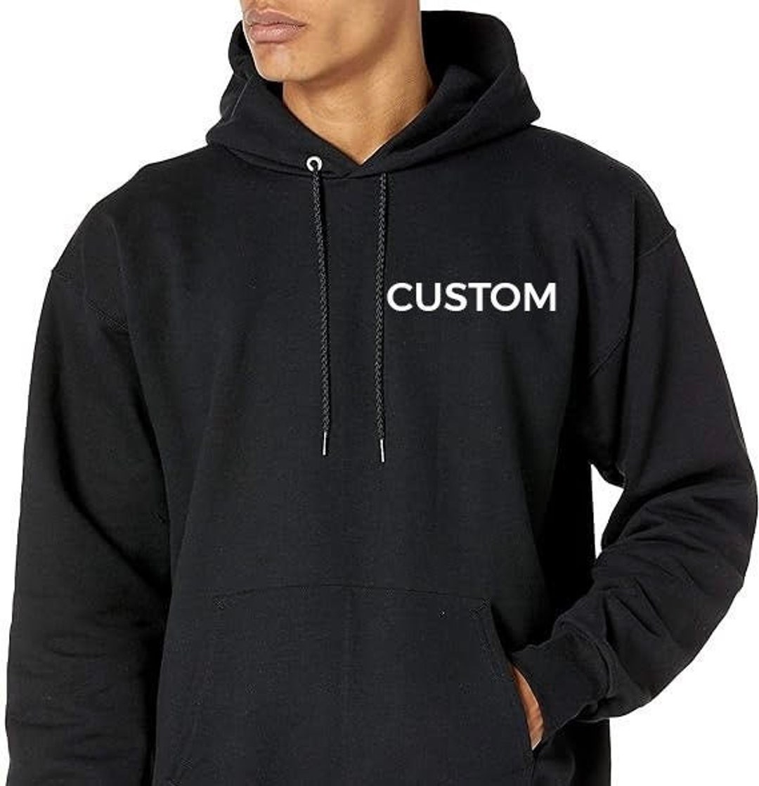 Custom Embroidered Hoodie Custom Font Personalized Words Etsy