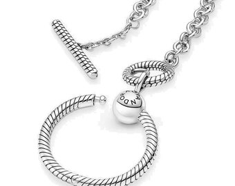 Pandora Sterling Silver Charm Choker Necklace 16 Inches in Length Signed Etsy UK