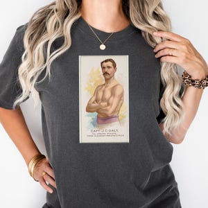 Vintage Maximalist Portrait Tee, Capt J C Daly Athlete Shirt