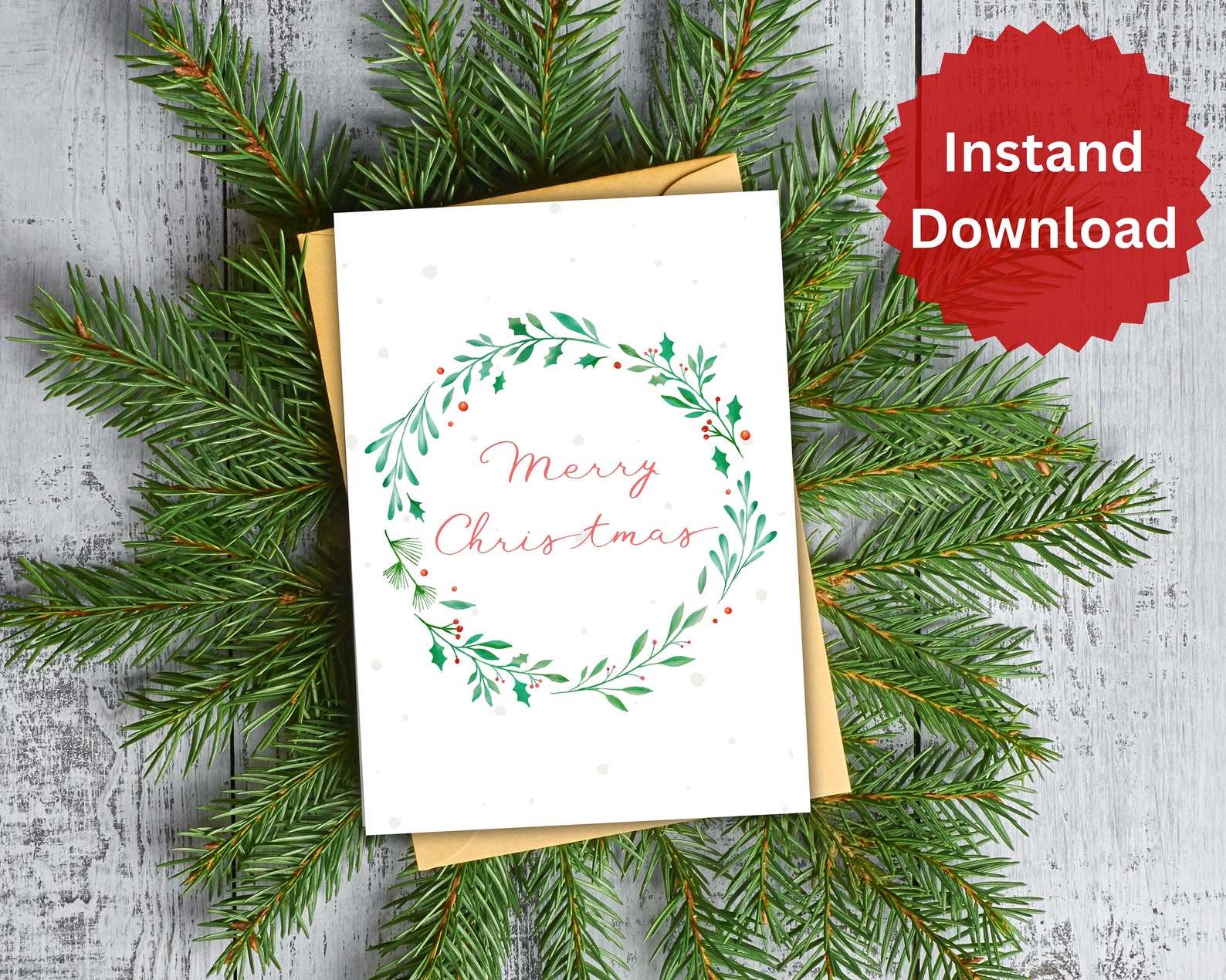 Digital Christmas Card Printable Christmas Card for Kids Nursery ...
