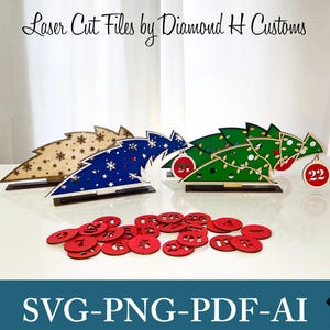 Standing Christmas Tree Bundle SVG Christmas Tree SVG Files For Laser Christmas Tree Laser Cut File Christmas Tree Laser File Christmas SVG