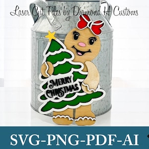 Gingerbread Laser File Gingerbread Girl Laser Cut File Gingerbread SVG Gingerbread Laser Gingerbread Girl Laser SVG Gingerbread Girl Decor